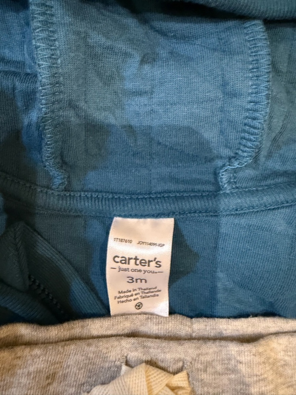 Carter's Teal Quilted Hooded Jacket - Picture 8 of 11